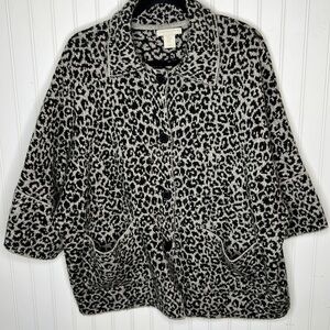 Christian Siriano Button Up Sweater Size Medium